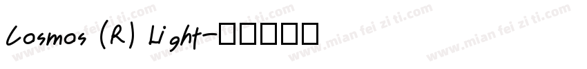 Cosmos (R) Light字体转换